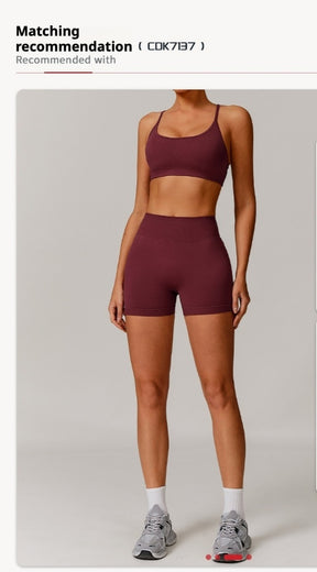 Shorts Sports Running High Waist Yoga Fitness Cycling Outdoor Leisure Hip Lifting Abdomen Slimming Seamless No Embarrassing Lines