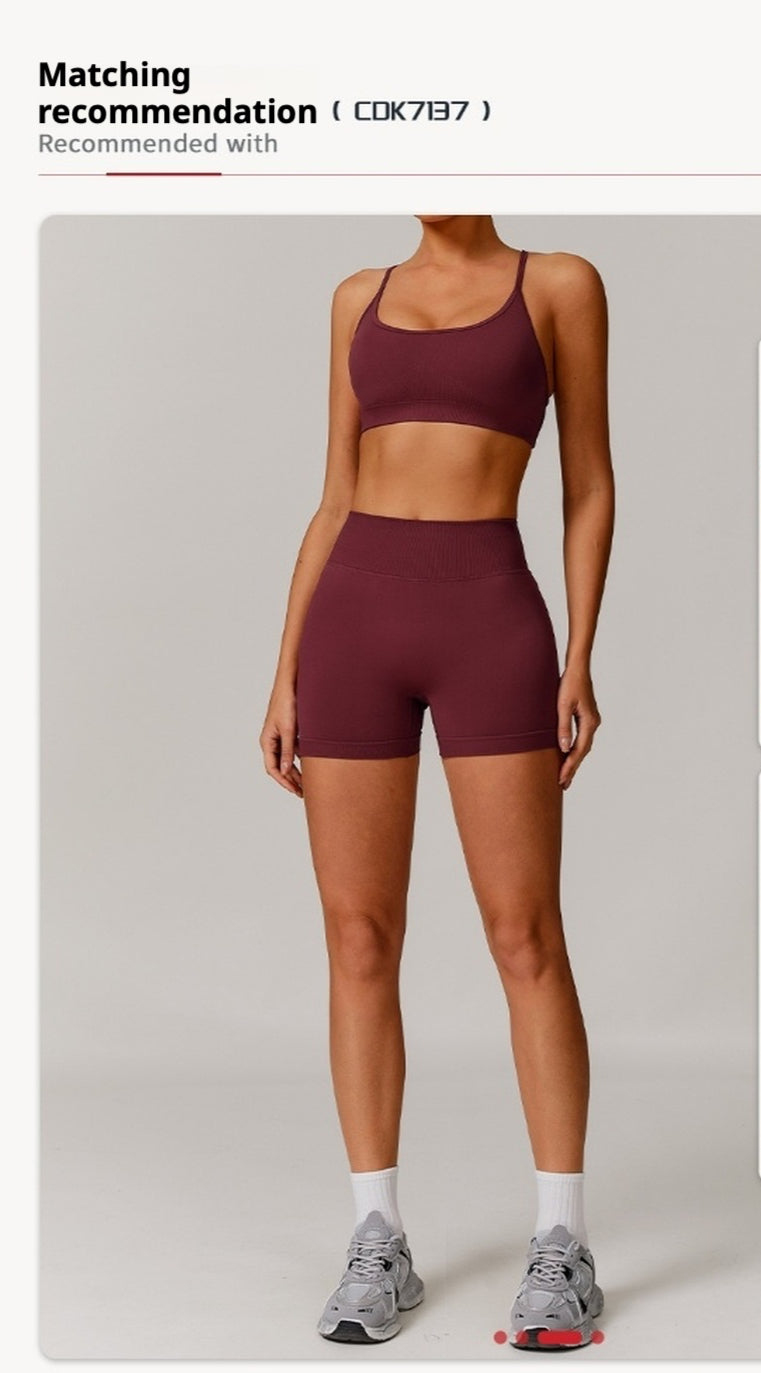 Shorts Sports Running High Waist Yoga Fitness Cycling Outdoor Leisure Hip Lifting Abdomen Slimming Seamless No Embarrassing Lines