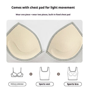 Sports suit, high elasticity, suitable for yoga, running, cycling, side breasts, outdoor leisure and versatile style