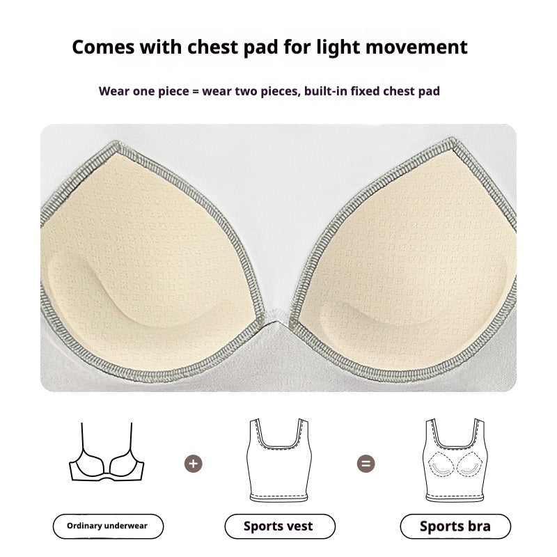 Sports suit, high elasticity, suitable for yoga, running, cycling, side breasts, outdoor leisure and versatile style