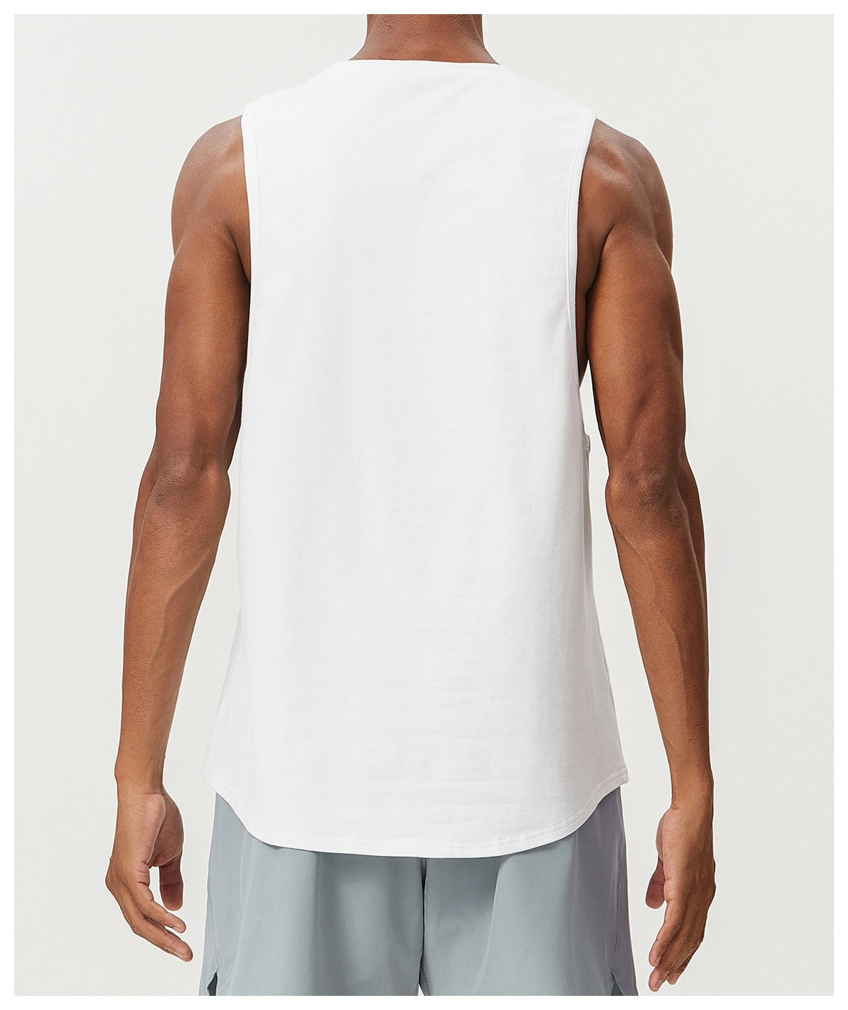 Men's Cotton Tank Tops Workout Gym Moisture Wicking T Shirts Muscle Athletic Sleeveless Top