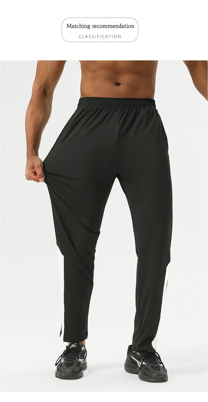 2025 new sports trousers high elastic training pants quick-drying breathable comfortable loose running fitness cycling leisure