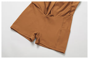 Fake two-piece dress anti-exposure outdoor running fitness tennis skirt bottoming nude feeling sports