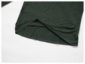 Quick-drying long-sleeved T-shirt autumn and winter running fitness tennis training stretch tops outdoor running fitness clothes with finger sleeves