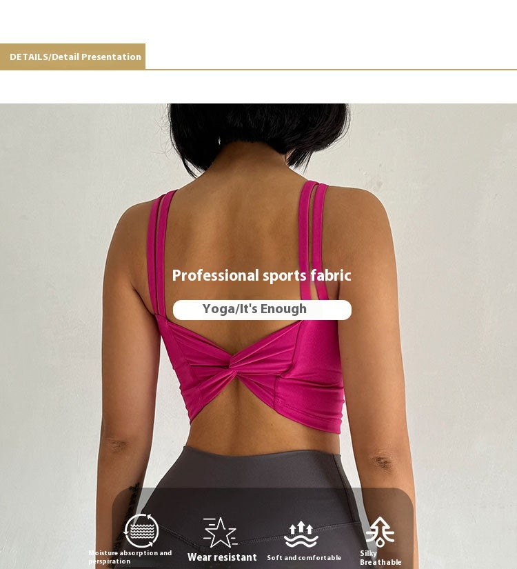 New style bowknot high strength  running  yoga good wrapping  gathering beautiful back quick drying