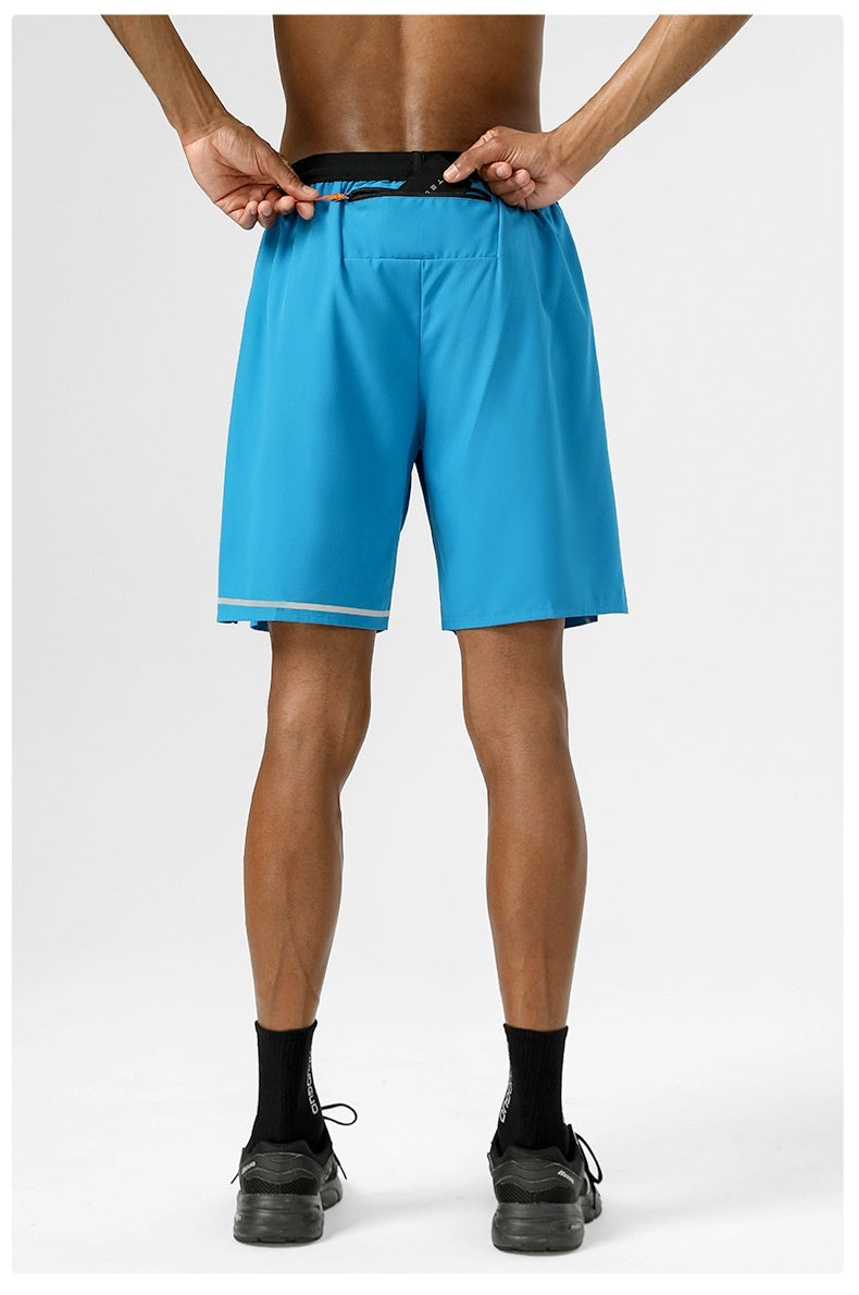 Shorts Breathable Stretch Quick Dry Basketball Shorts Fitness Sports Reflective Strips Pockets
