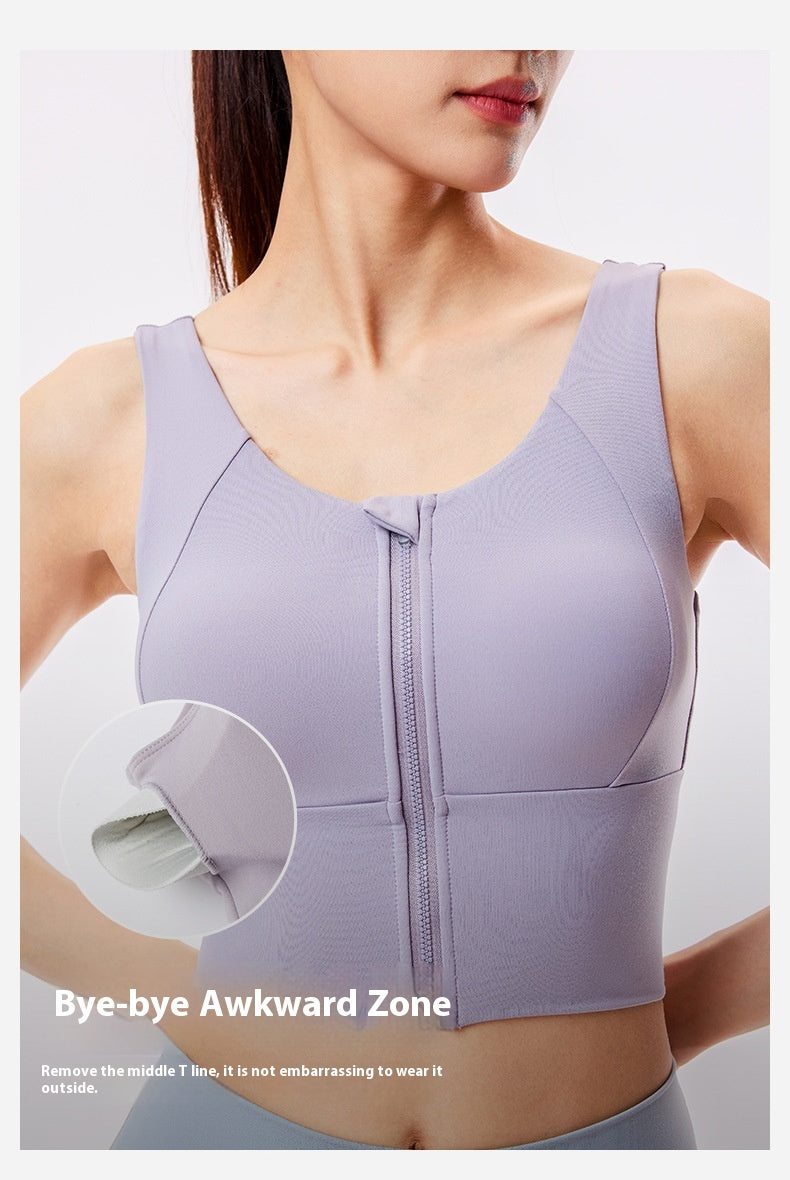 Yoga Sports Bra Shockproof Running Sports Leisure High Elasticity Gathering