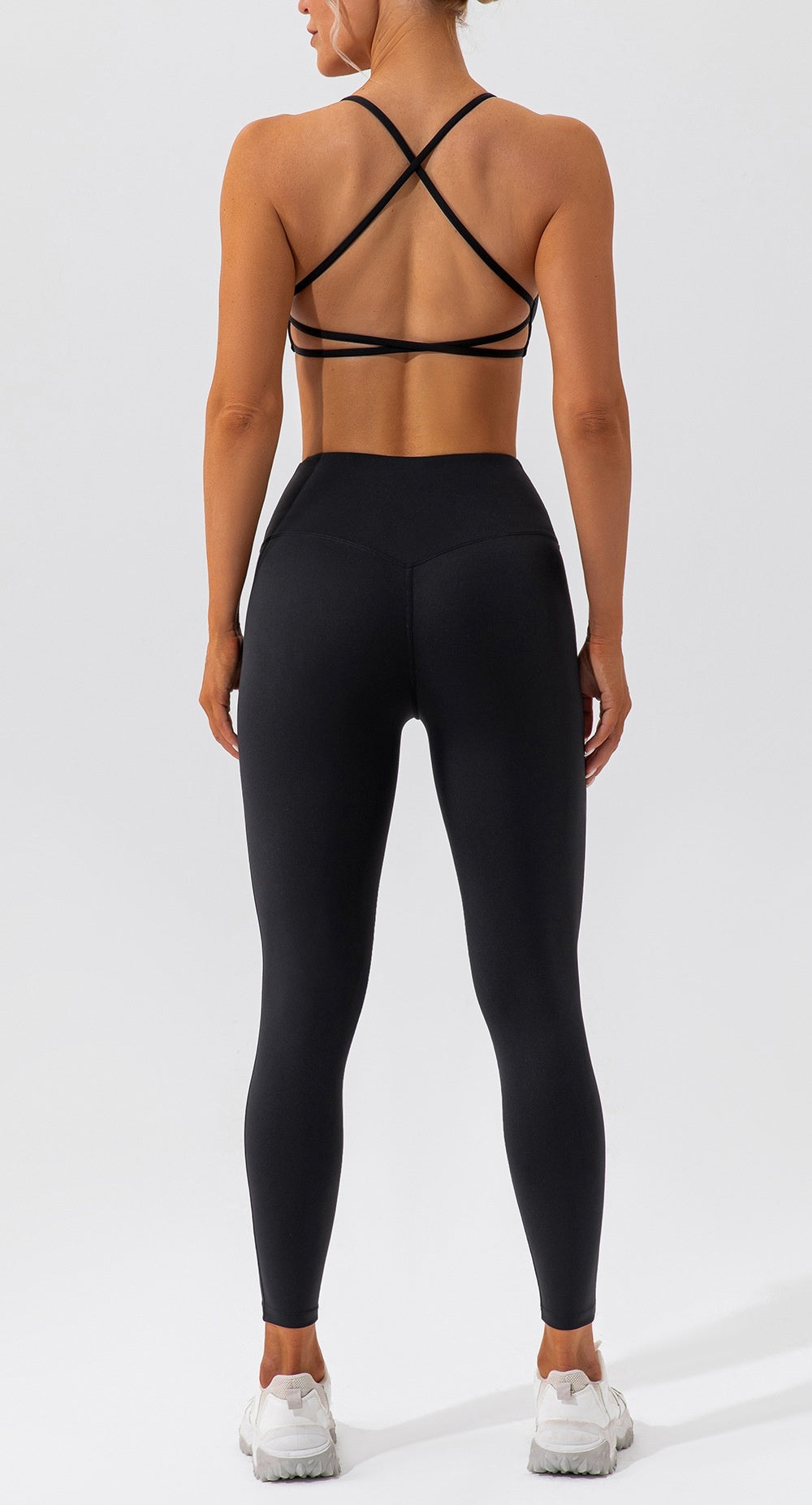 Beautiful back High strength Outdoor Yoga Running Fitness Strong wrap Gather Fixed chest pad Seamless Antibacterial ComfortSeamless