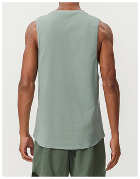 Men's Cotton Tank Tops Workout Gym Moisture Wicking T Shirts Muscle Athletic Sleeveless Top
