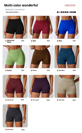 Shorts Sports Running High Waist Yoga Fitness Cycling Outdoor Leisure Hip Lifting Abdomen Slimming Seamless No Embarrassing Lines