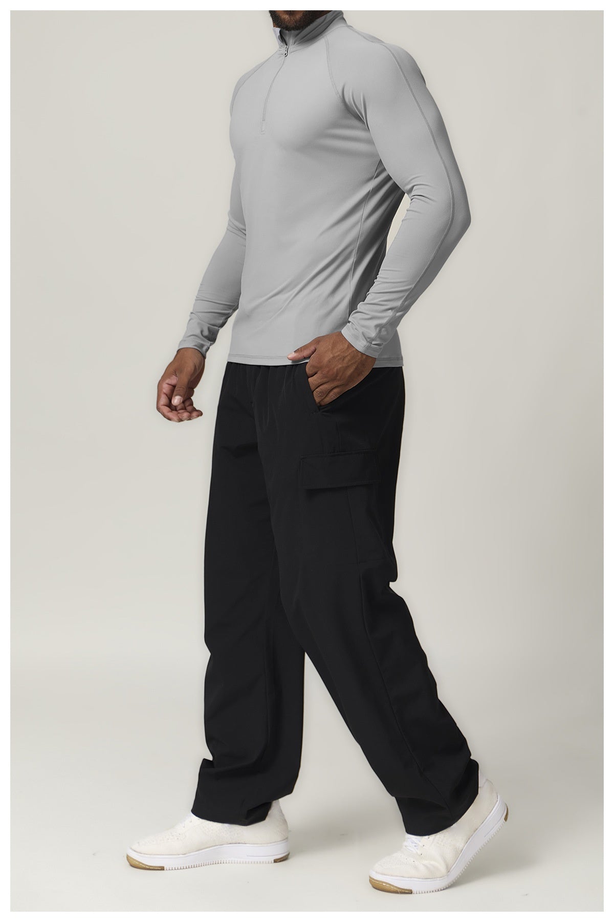 Tops Outdoor Fitness Running Quick Dry Long Sleeve Sports Zipper T-shirt Sports Casual Tops