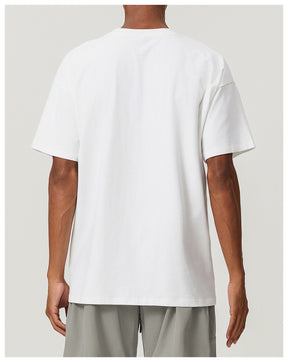 citywalk cotton soft sweat-absorbent loose sports leisure fitness tops soft cotton skin-friendly breathable T-shirt
