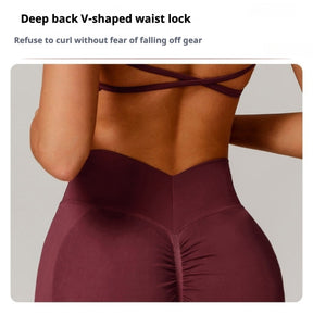 Shorts Sports Running High Waist Yoga Fitness Cycling Outdoor Leisure Hip Lifting Abdomen Slimming Seamless No Embarrassing Lines