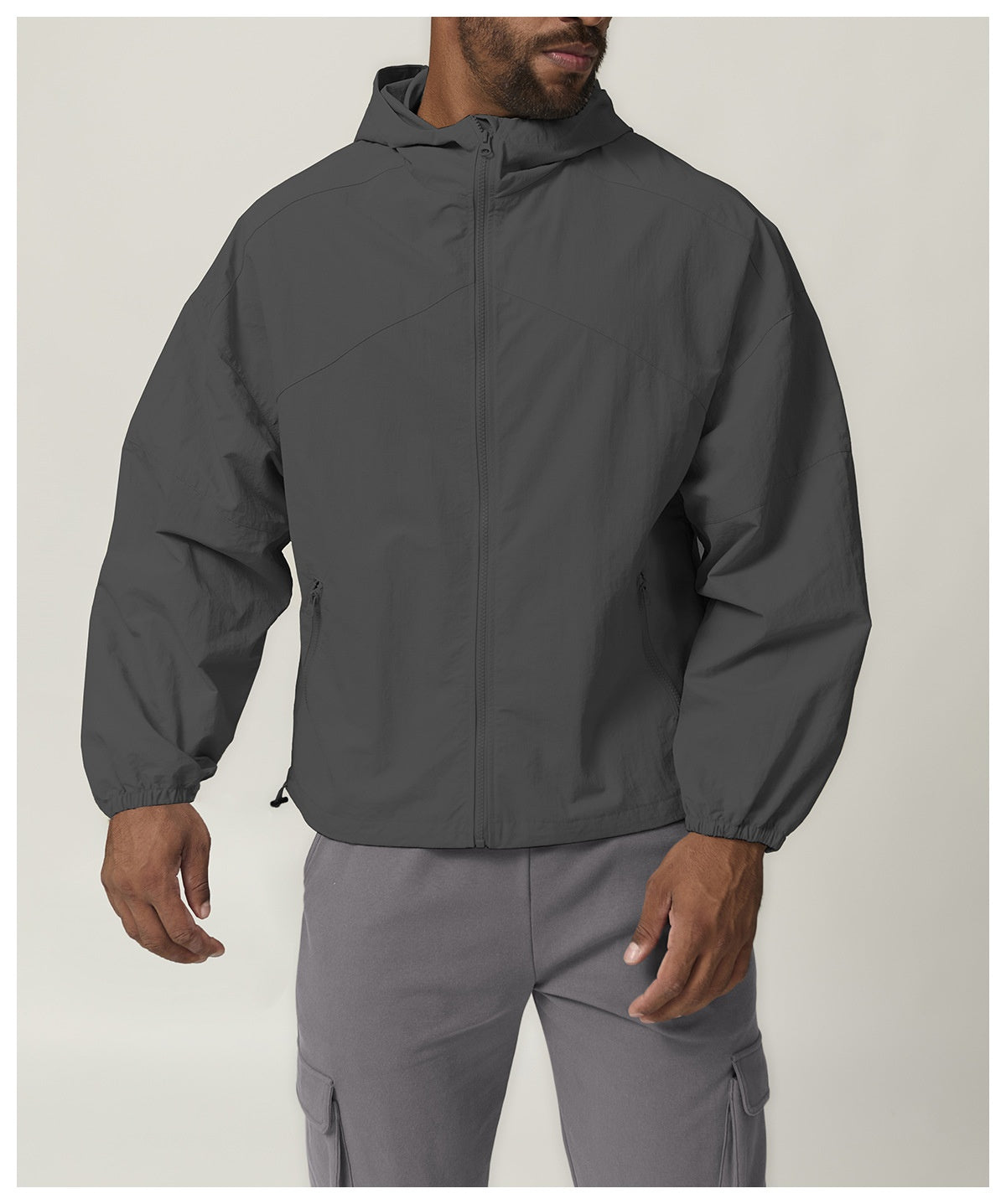 citywalk camping waterproof windproof zipper jacket hiking mountaineering hooded hooded outdoor coat
