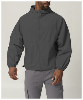 citywalk camping waterproof windproof zipper jacket hiking mountaineering hooded hooded outdoor coat