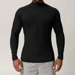 Tops Outdoor Fitness Running Quick Dry Long Sleeve Sports Zipper T-shirt Sports Casual Tops