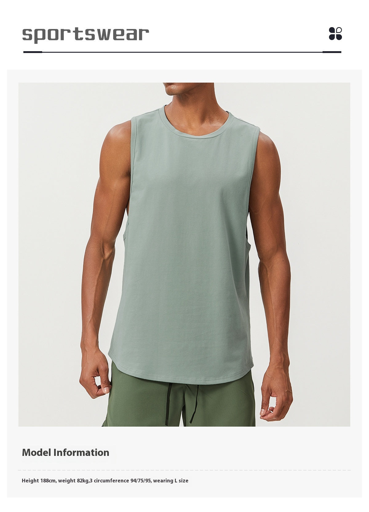 Men's Cotton Tank Tops Workout Gym Moisture Wicking T Shirts Muscle Athletic Sleeveless Top