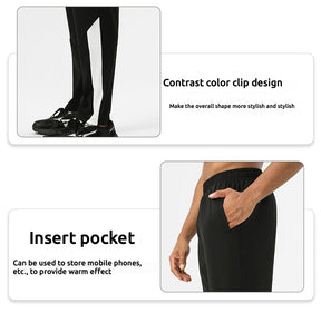 2025 new sports trousers high elastic training pants quick-drying breathable comfortable loose running fitness cycling leisure