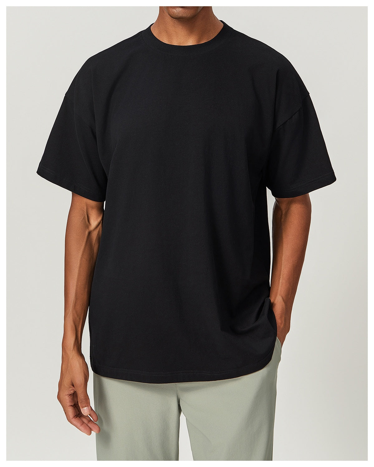 citywalk cotton soft sweat-absorbent loose sports leisure fitness tops soft cotton skin-friendly breathable T-shirt