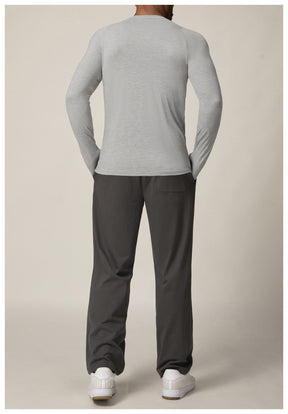 Quick-drying long-sleeved T-shirt autumn and winter running fitness tennis training stretch tops outdoor running fitness clothes with finger sleeves